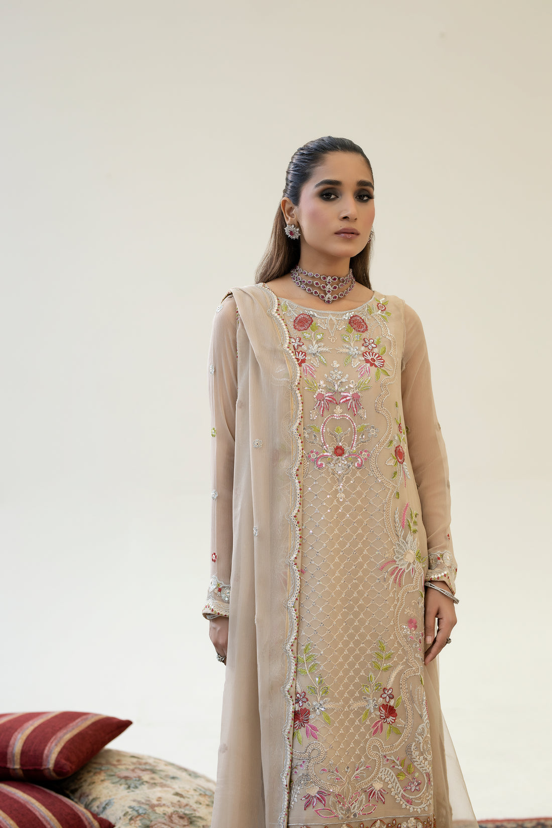 RG-07 EMBROIDERED CHIFFON 3 PCS