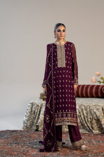 RG-03 EMBROIDERED CHIFFON 3 PCS