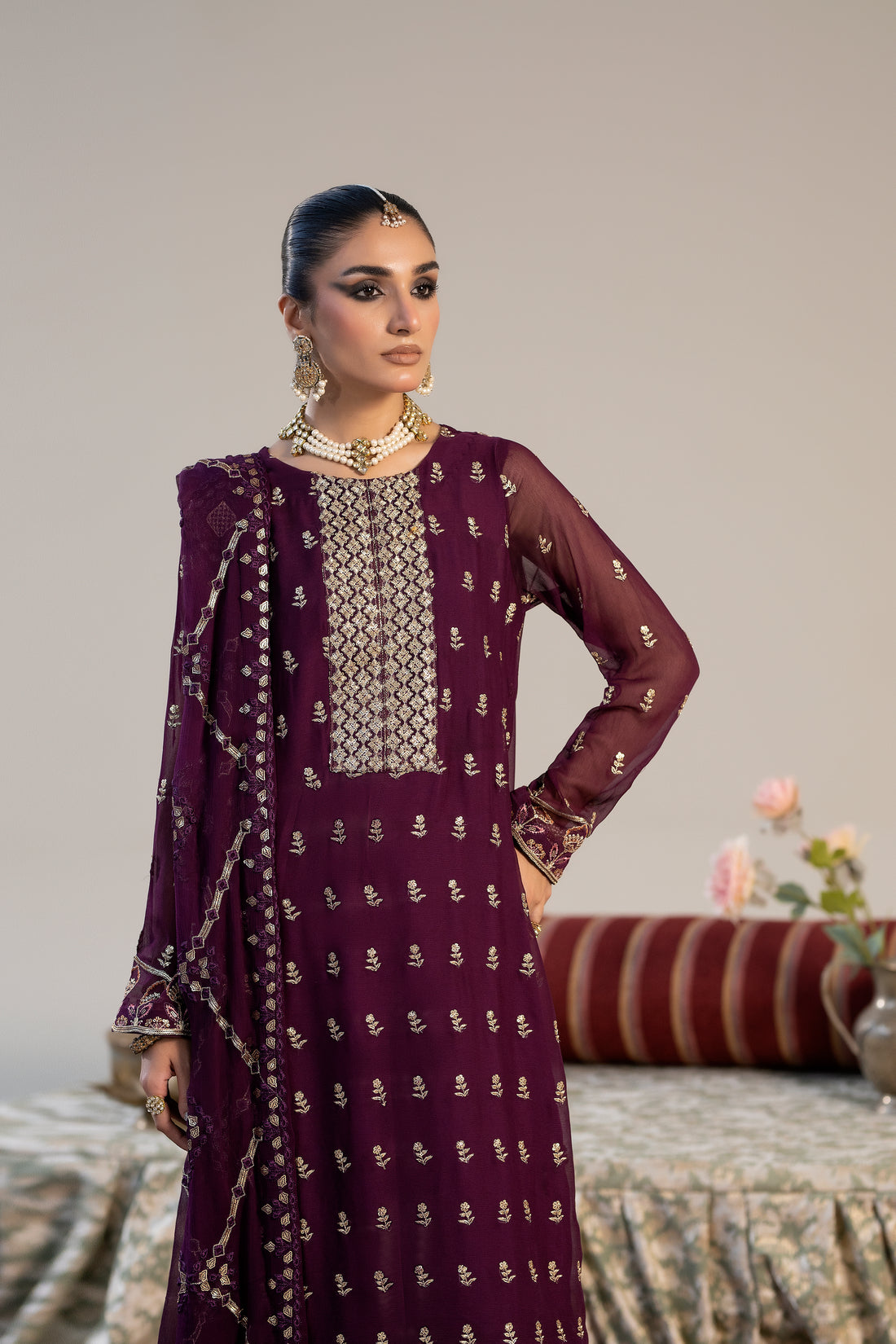 RG-03 EMBROIDERED CHIFFON 3 PCS