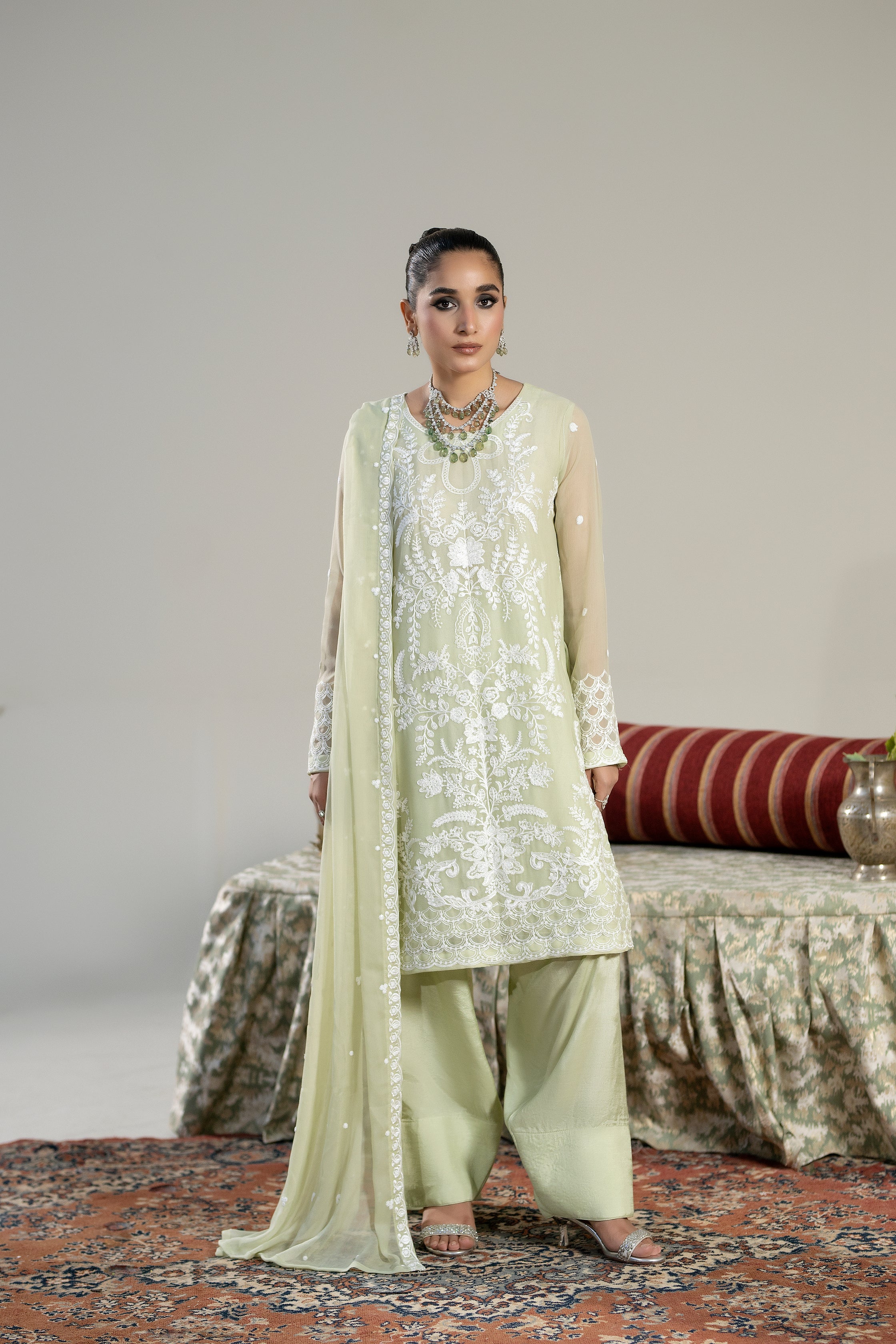RG-10 EMBROIDERED CHIFFON 3 PCS
