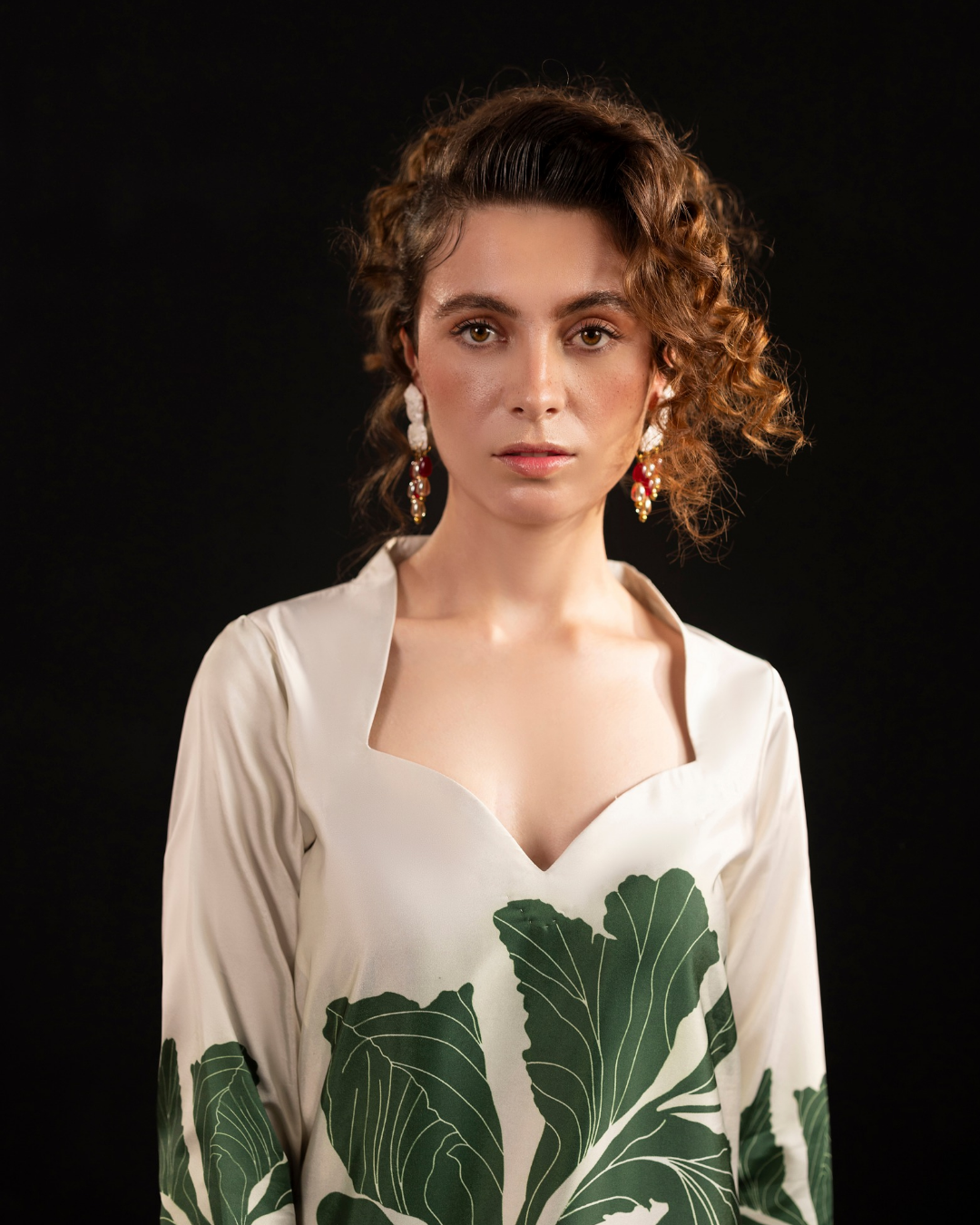 2 PIECE PRINTED SILK CO-ORD SET