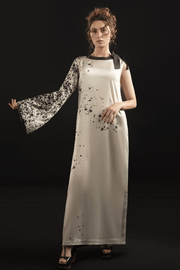 SILK PRINTED DRESS
