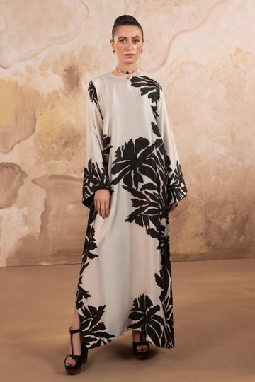 SILK PRINTED KAFTAN