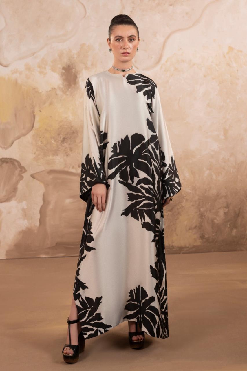 SILK PRINTED KAFTAN