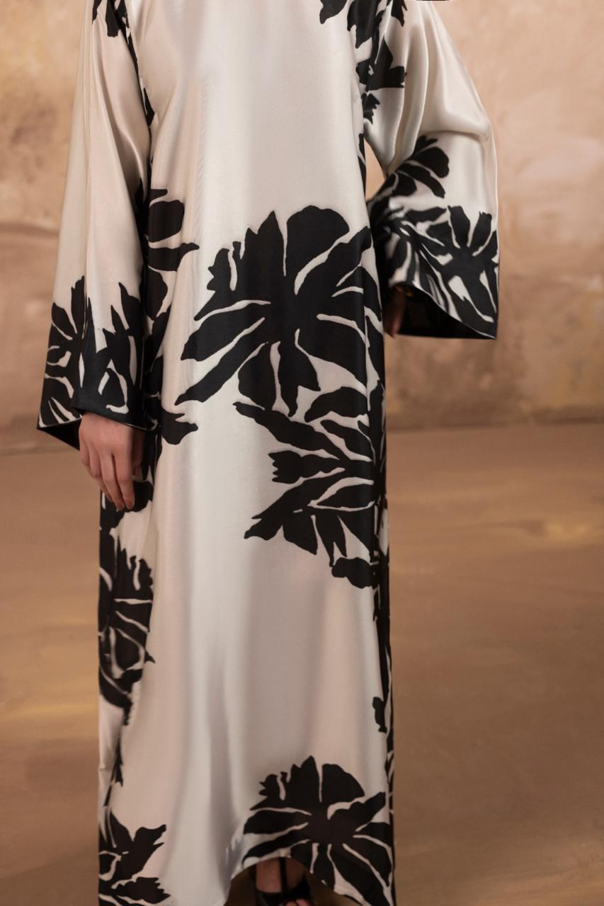 SILK PRINTED KAFTAN