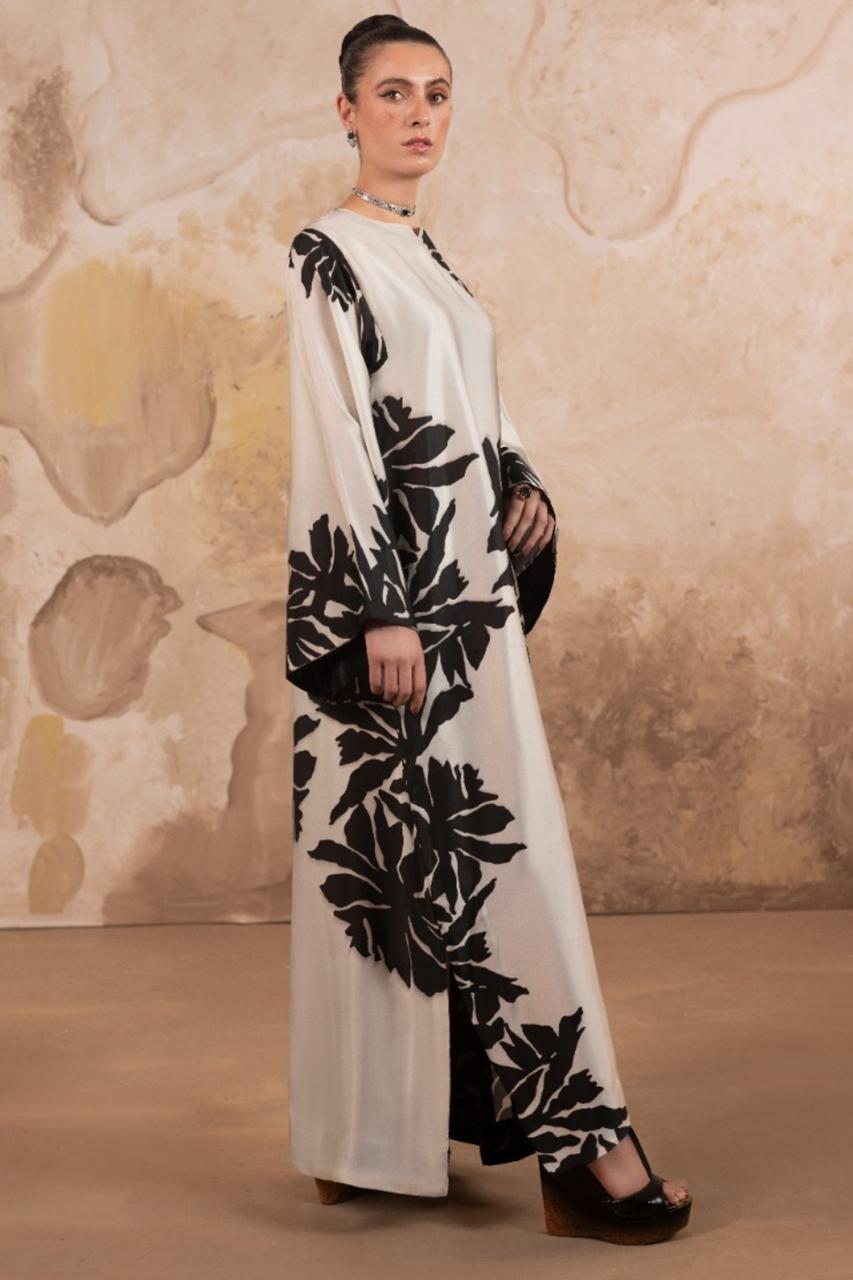 SILK PRINTED KAFTAN