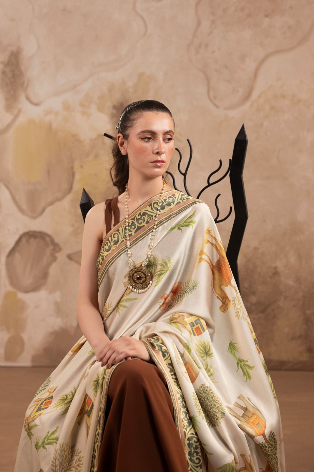 PREMIUM PRINTED SILK SHAWL