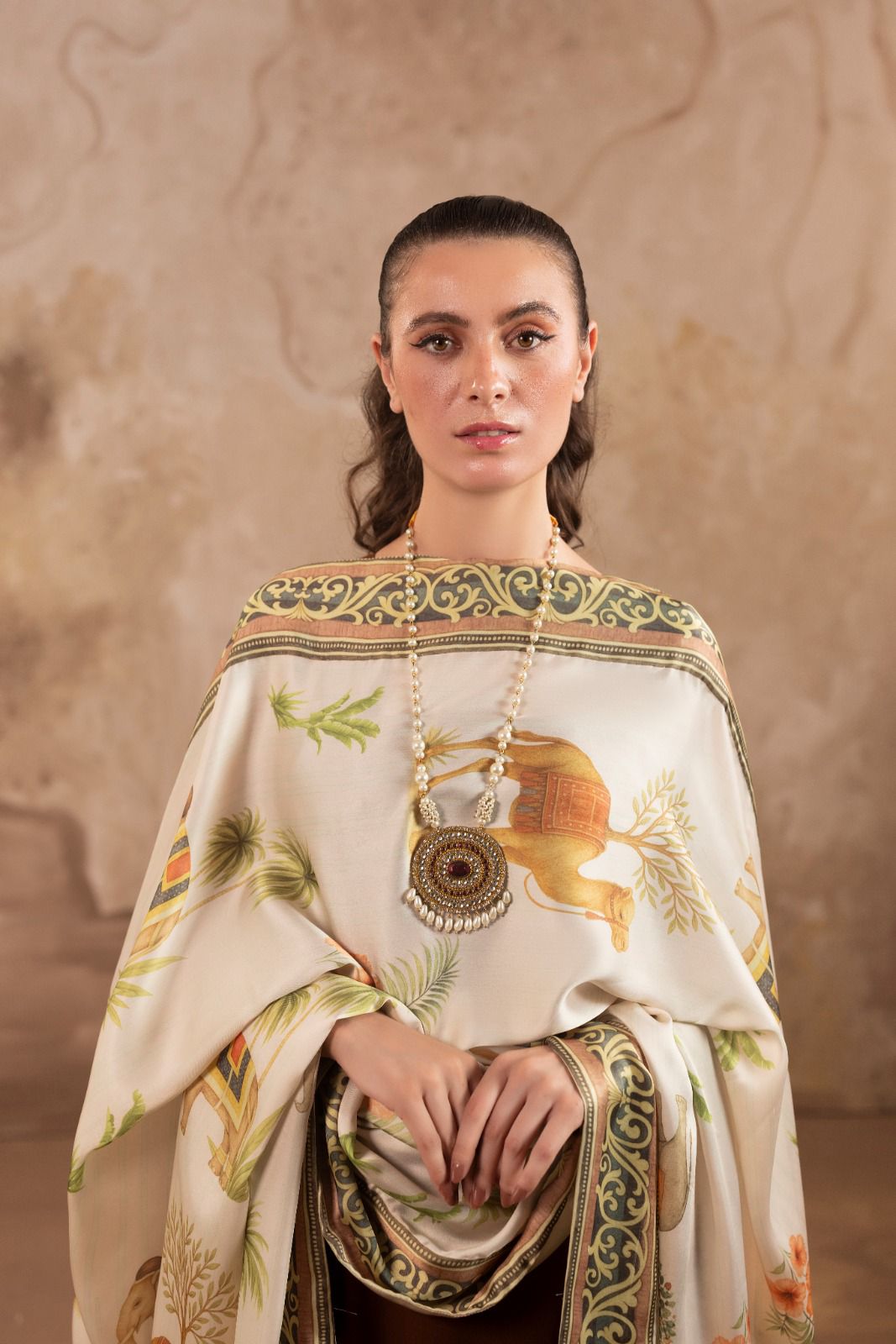 PREMIUM PRINTED SILK SHAWL