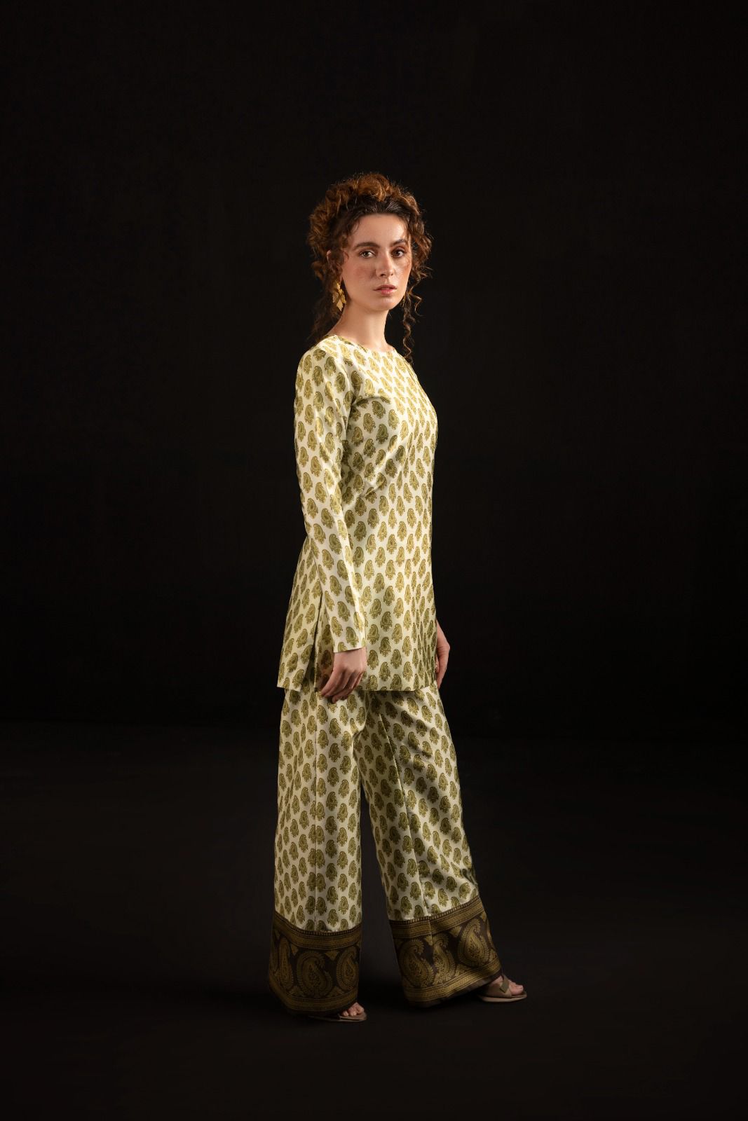 2 PIECE PRINTED SILK CO-ORD SET