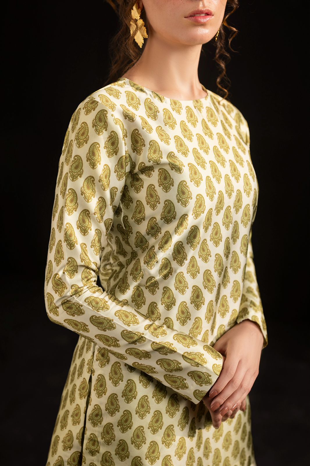 2 PIECE PRINTED SILK CO-ORD SET