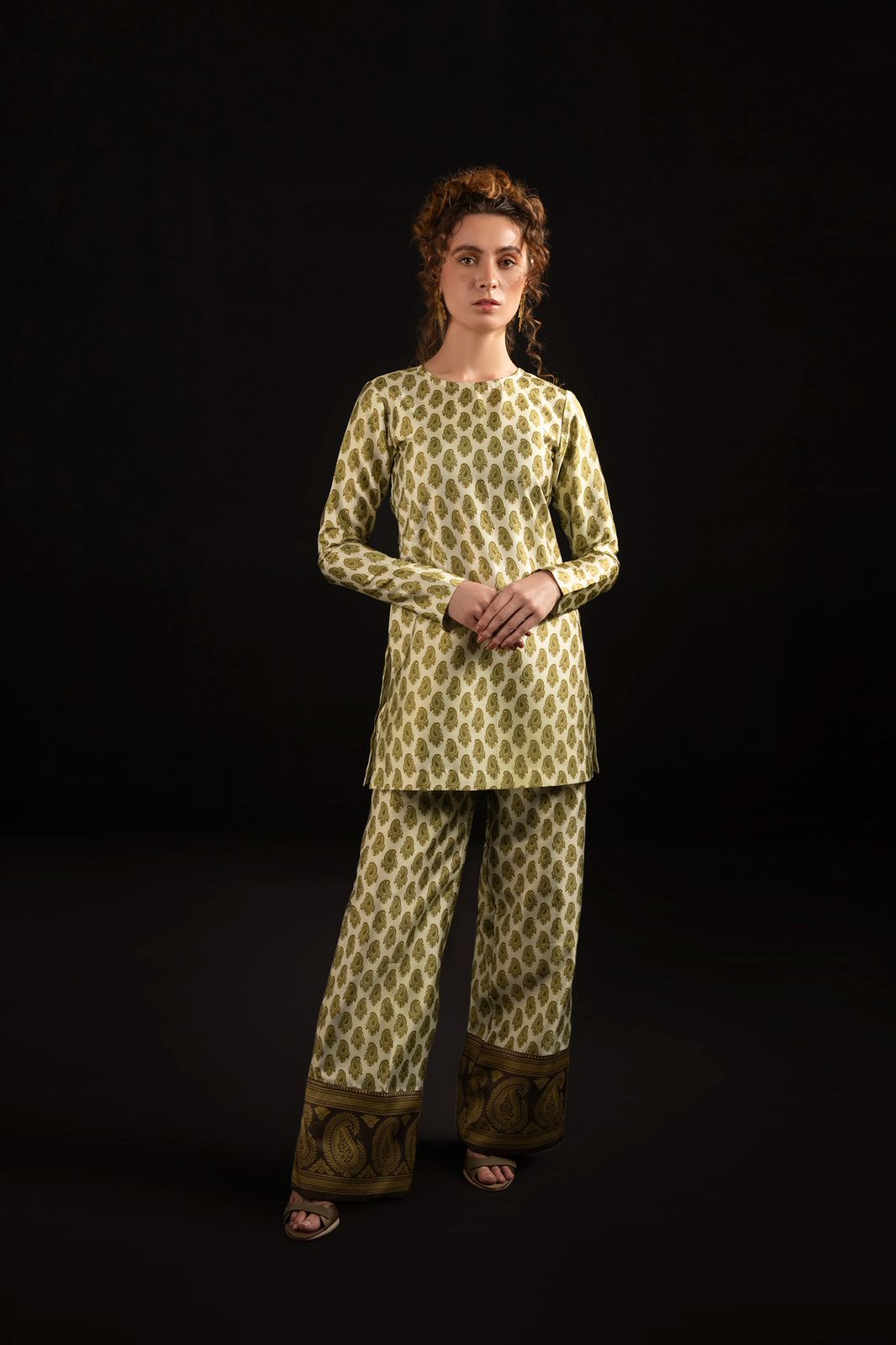 2 PIECE PRINTED SILK CO-ORD SET