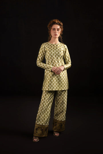 2 PIECE PRINTED SILK CO-ORD SET