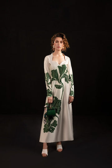 2 PIECE PRINTED SILK CO-ORD SET